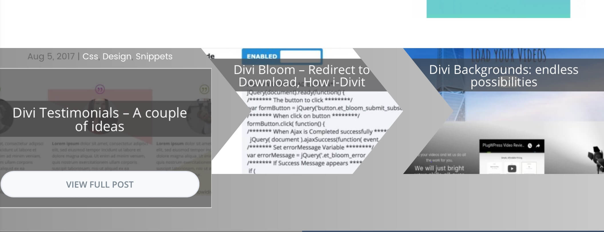 Divi Blog Section – How i did it on How i-Divit