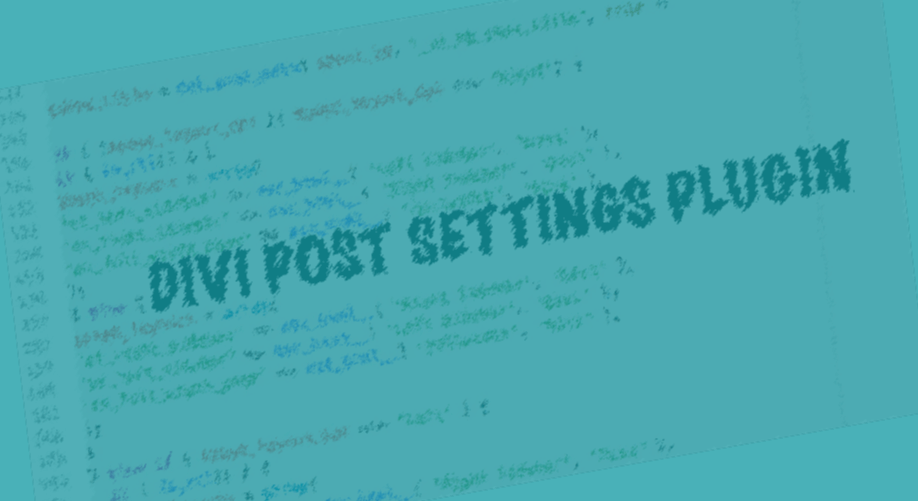 Divi Post Settings Plugin III – The core working code