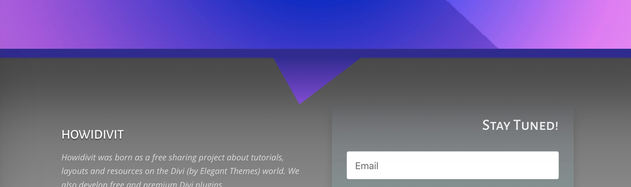 Divi Css Section Dividers and Transitions I – The Asymmetric Triangle one