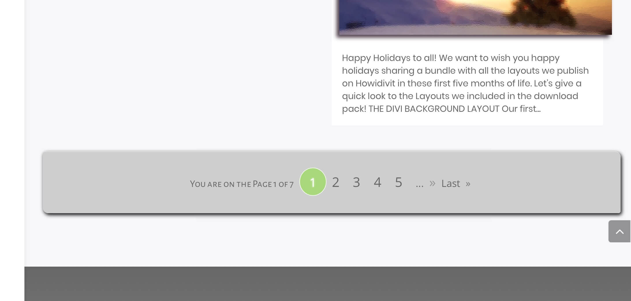 Divi Blog Section V – Blog Pagination with WP-PageNavi and a little jQuery trick