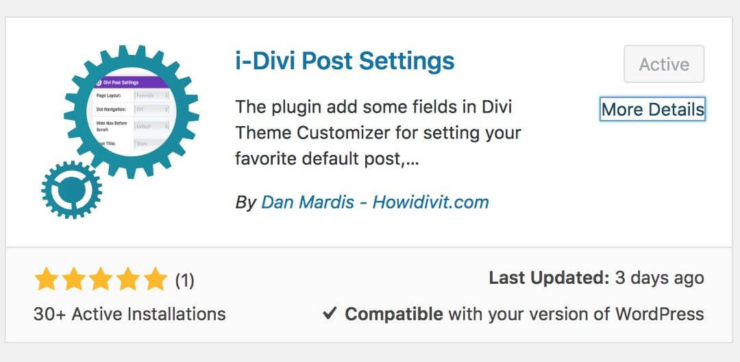 Divi Post Settings version 1.1 – The changes we made