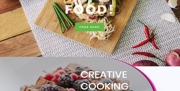 Our Food! Divi Layout and how to Customize our Buttons with Icons