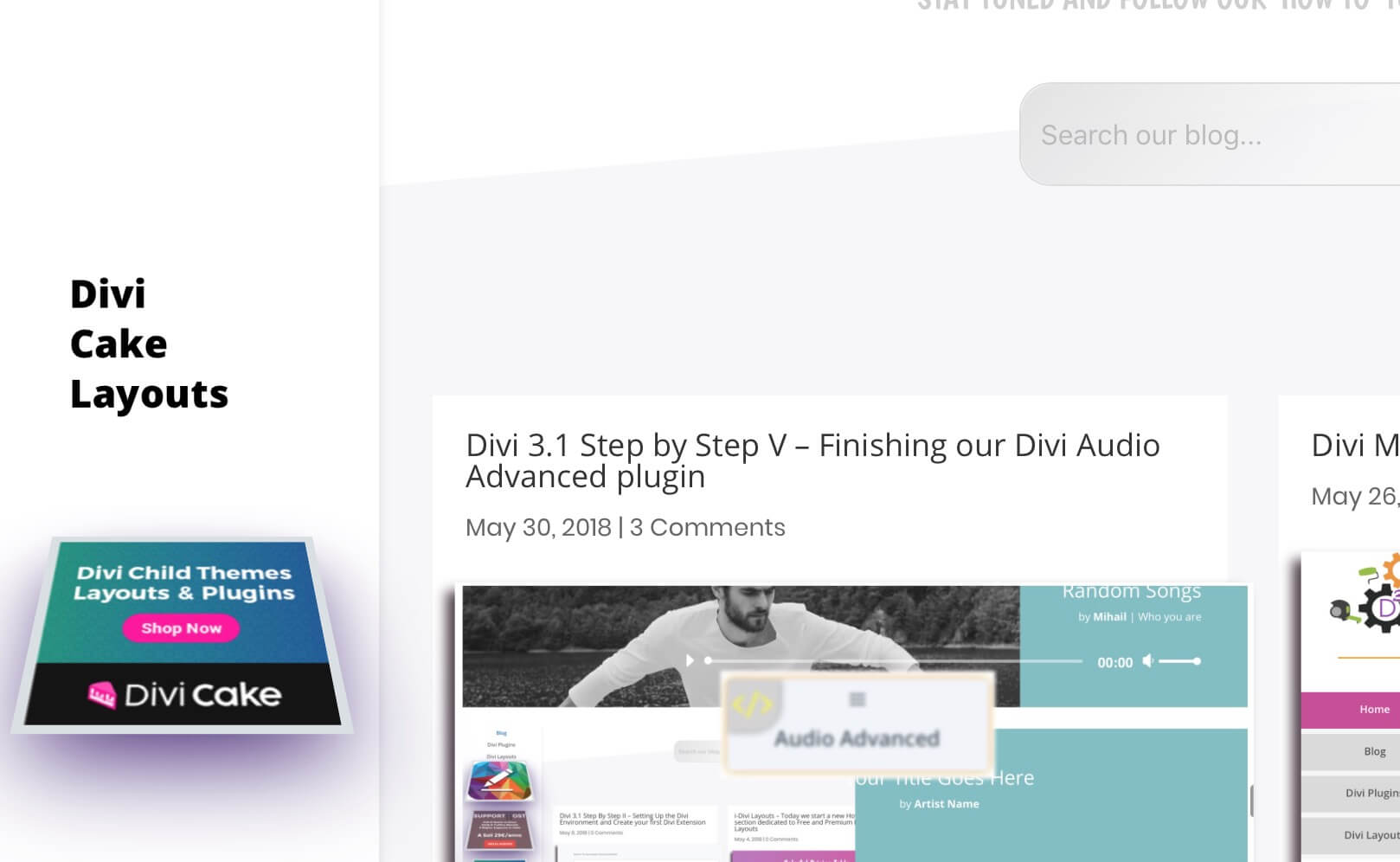 Divi Ads VI – Side Titled Ad on Blog with Bloom and jQuery